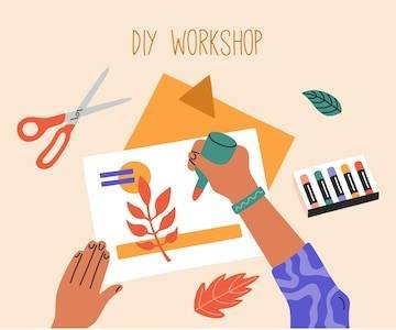 hand-made-process-creative-workshop-top-view-educational-courses-children-hand-drawn-illustration-trendy-cartoon-flat-style_318237-98